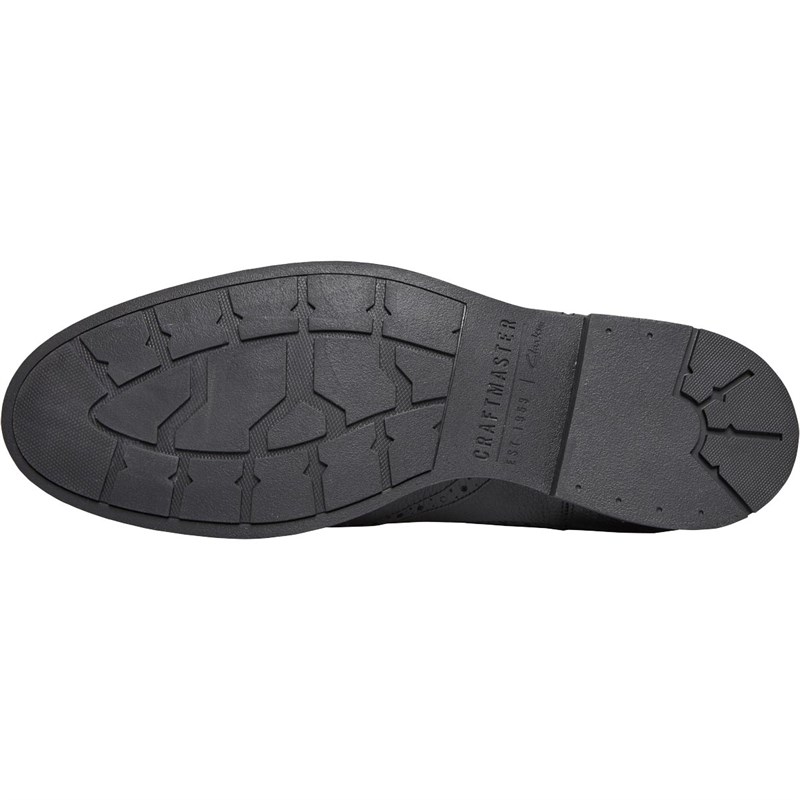 Clarks Mens Ronnie Top Chelsea Boots Black Interest