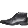 Clarks Mens Stanford Lo Chukka Boots Black Leather