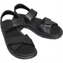 Clarks Mens Unwilmore Band Sandals Black Leather