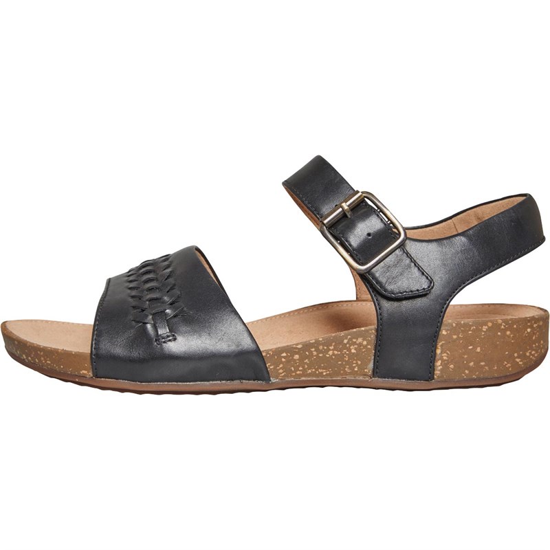 Clarks Damer Un Perri Sandaler Sort