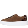 Clarks Womens Hero Lite Lace Trainers Tan Combi