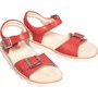 Clarks Junior Crown Bloom K Sandals Coral Leather
