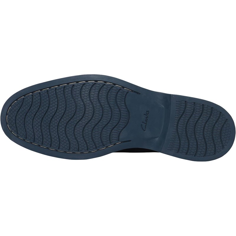 Clarks Chaussures Atticus Homme Bleu Marine