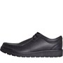 Clarks Junior Back To School Mendip Crafty Leather Shoes Black