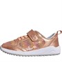 Clarks Junior Aeon Flex K Leather Trainers Copper