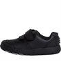 Clarks Junior Rex Pace K Narrow Fit Leather Shoes Black