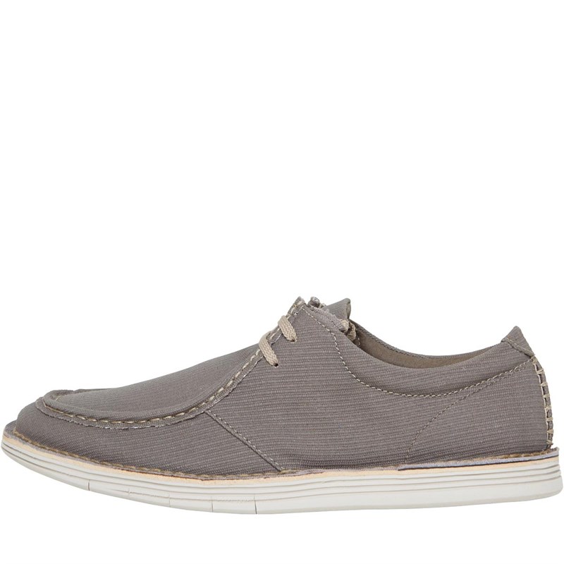 Buy Clarks Mens Forge Run Canvas Pumps Grey