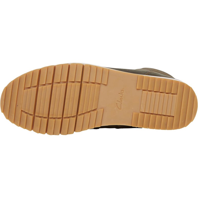 Clarks Herrer Durston Hi Mode støvler Kakigrøn