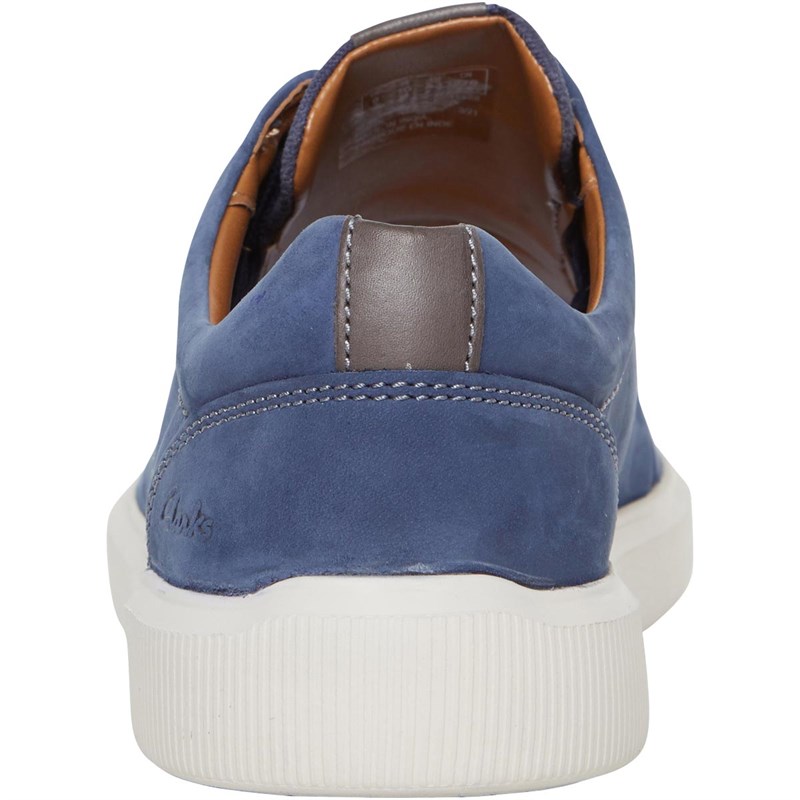 Clarks Mens Cambro Lace Combi Shoes Dark Blue