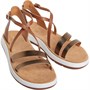 Clarks Womens Jemsa Strap Sandals Bright Orange/Combi