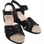 Clarks Womens Lafley Leah Wedge Sandals Black