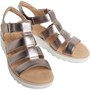 Clarks Womens Jillian Quartz Wedge Sandals Quartz Metallic