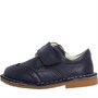 Clarks Infant Comet Long Strap Brogue Shoes Wide Fit Navy