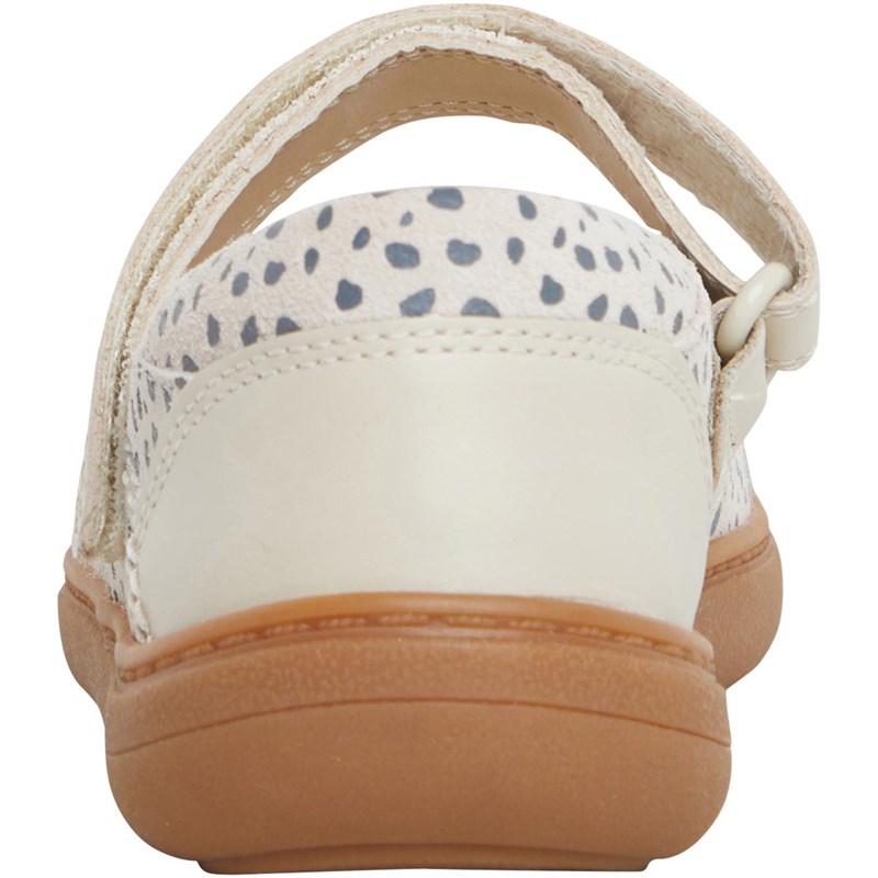 Clarks Junior Flash Stride Leather Mary Jane Shoes Cotton