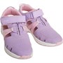 Clarks Junior Girls Rock Surf Leather Sandals Lilac