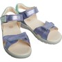 Clarks Girls Roam Surf Leather Sandals Light Blue