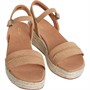Clarks Womens Standard Fit Kimmei Stitch Sandals Tan