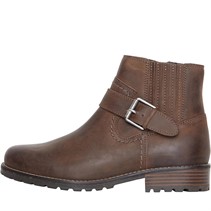 Clarks Womens Standard Fit Clarkwell Strap Boots Taupe