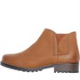 Clarks Womens Wide Fit Clarkwell Demi Boots Dark Tan