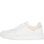 Clarks Womens Standard Fit Craft Cup Run Trainers White/Blush