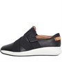Clarks Womens Wide Fit Un Rio Strap Trainers Black