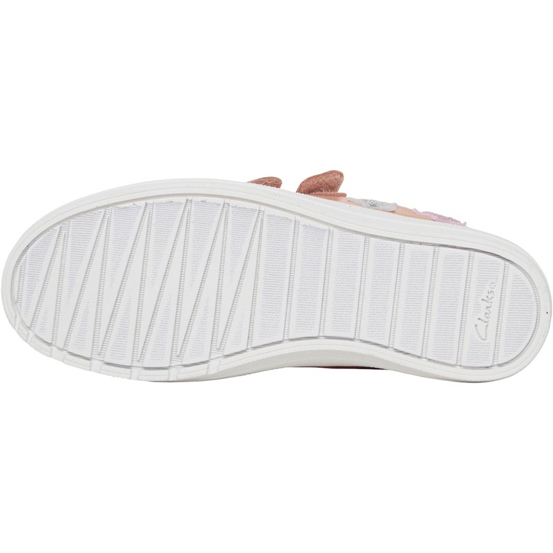 Clarks Baskets Fille Nova Bride Rose