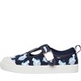 Clarks Infant Girls City Dance T-Bar Canvas Pumps Navy