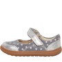 Clarks Infant Girls Extra Wide Fit Flash Bright T-Bar Shoes Gun Metal