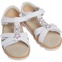Clarks Infant Girls Crown Flower Strap Sandals White