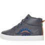 Clarks Boys Wide Fit Nova City Hi Top Trainers Grey