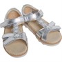 Clarks Infant Girls Crown Flower Strap Sandals Silver