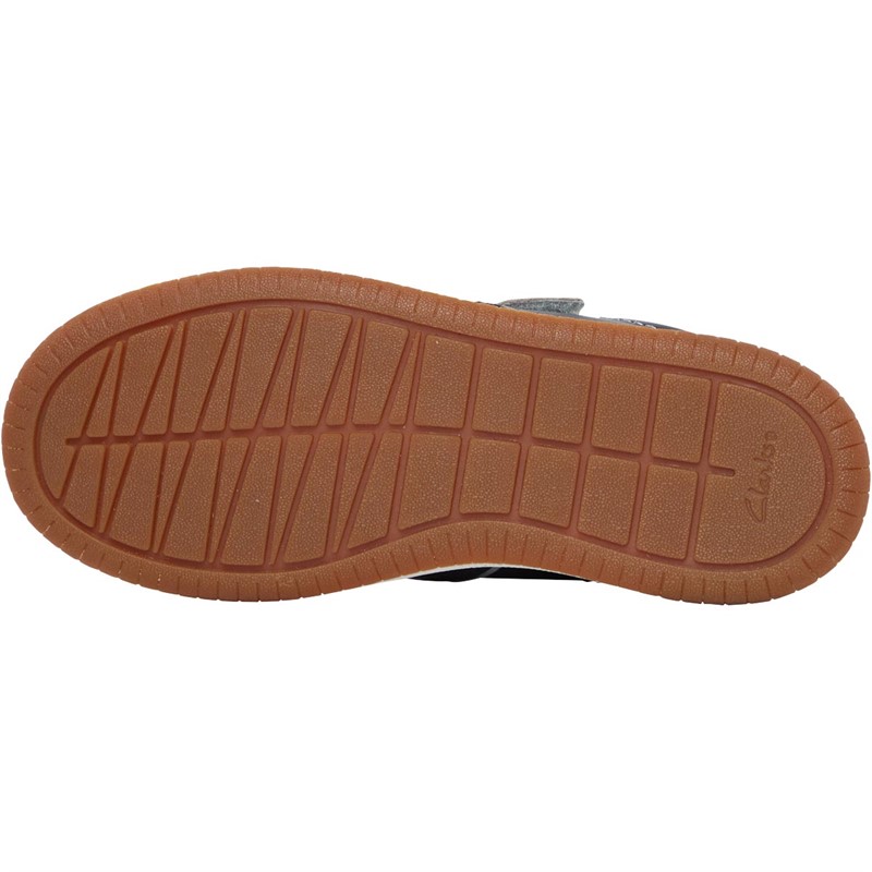 Clarks Girls Fawn Craft Trainers Pink/Navy