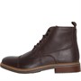 Clarks Mens Blackford Rise Toe Cap Boots Brown Leather