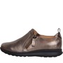Clarks Womens Standard Fit Un Adorn Zip Shoes Pebble Metallic