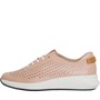 Clarks Womens Standard Fit Un Rio Tie Shoes Blush Leather