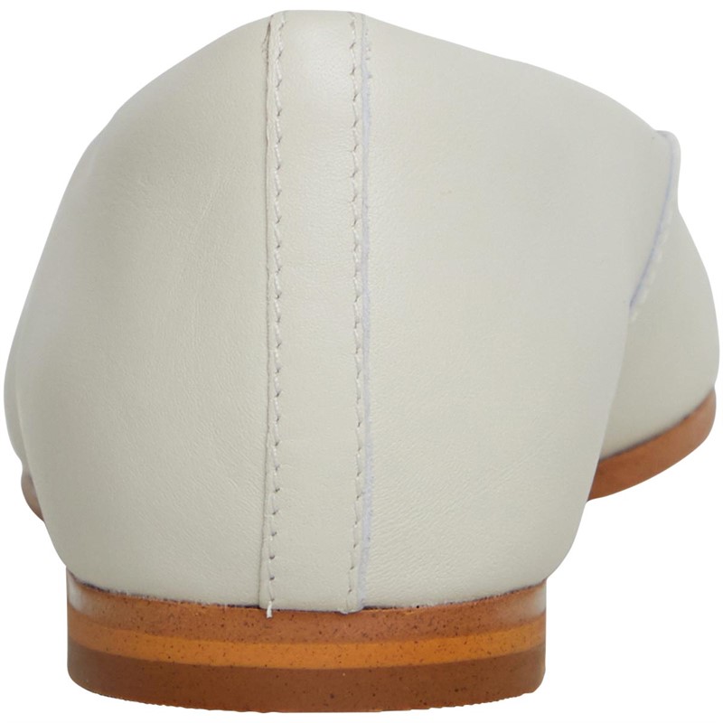 Clarks Womens Standard Fit Grace Piper Shoes White Leather