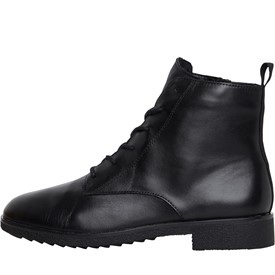 Buy Clarks Womens Griffin Lace Ankle Boots Black Leather