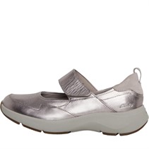 Clarks Womens Standard Fit Wave 2.0 Glide Shoes Pewter