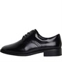 Clarks Womens Standard Fit Ria Derby Shoes Black Leather