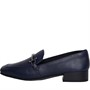 Clarks Womens Standard Fit Pure Block Loafers Navy Leather