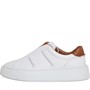 Clarks Womens Standard Fit Hero Lite Slip On Trainers White Leather