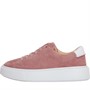 Clarks Womens Stanrdard Fit Hero Lite Lace Trainers Rose Suede