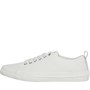 Clarks Womens Standard Fit Roxby Lace Canvas Shoes White Canvas