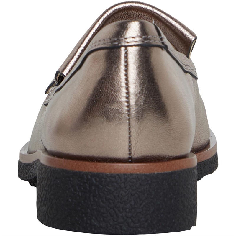 Clarks Womens Standard Fit Griffin Kilt Loafers Stone