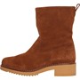 Clarks Womens Eden Mid Hi Boots Dark Tan Suede