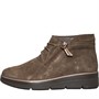 Clarks Womens Shaylin Up Ankle Boots Taupe Suede