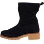 Clarks Womens Eden Mid Hi Boots Black Suede