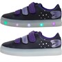 Clarks Girls Standard Fit Flare Fly Light Up Trainers Black Combi