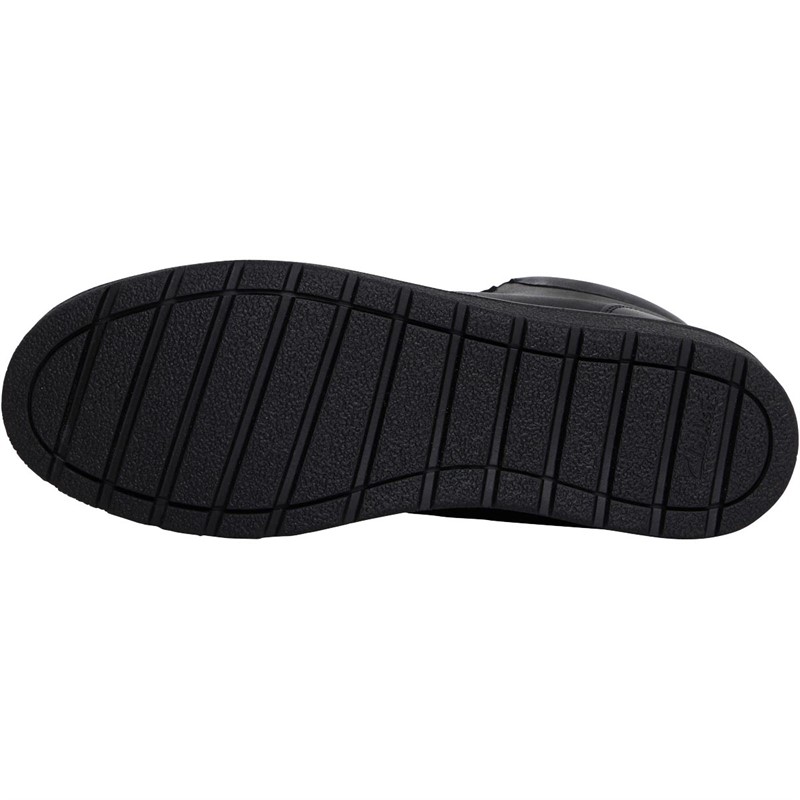 Clarks Junior Boys Standard Fit Mendip Loop Shoes Black