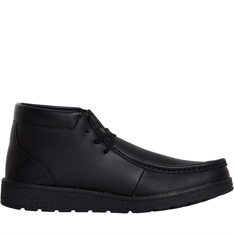Clarks Junior Boys Standard Fit Mendip Loop Shoes Black